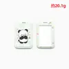Porta-cartão vertical de panda de desenho animado, porta-crachá retrátil, cartão de refeição para campus estudantil, passe de ônibus e protetor de cartão de acesso, personalizável