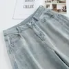 Jeans estiloso e moderno de perna curva para mulheres, nova coleção outono 2026, cintura alta, modelador, perna reta, calça versátil de perna larga