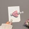 Dulce Perla precioso pasador frente cabello roto flequillo clip corazón de niña pasador de princesa lindo clip de pico de pato accesorios para el cabello