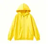 Novos estilos de outono e inverno: cardigã de mistura de algodão sintético, moletom com capuz, cardigã curto, peça de outer wear lisa, casual e versátil