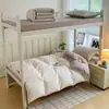 Juego de ropa de cama de tres piezas de algodón puro para dormitorio de estudiante universitario, sábana de cama de algodón, funda de edredón, sábana bajera, funda de cama individual de una pieza juego de tres piezas