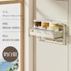 Estante de almacenamiento para refrigerador con absorción magnética multifuncional, estante de almacenamiento lateral, rollo de papel de cocina, estante ajustable sin clavos ni perforaciones.