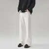 Jeans Boca de Sino Branco Elástico de Alta Qualidade para Homens e Mulheres, Calças Elegantes de Comprimento Total com Corte Limpo, Lançamento Primavera 2026