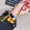 Nuevo Collar de Calabaza Moda Femenina Versátil Diseño de Nicho Tejido a Mano Estilo Étnico Cadena para Suéter