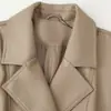 Chaqueta Bomber de Cuero de Moda Transfronteriza ZA AliExpress Más Vendida para Mujer Estilo Europeo y Americano