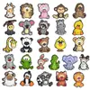 Charms de Sapato Crocs de Animal Cartoon Borracha Macia PVC Decorações Fofas para Sapatos Fivelas Decorativas Removíveis DIY Transfronteiriço