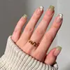 Suministro Exclusivo Transfronterizo de Piezas de Uñas Portátiles de Estilo Sencillo en Color Nude, Estilo Francés, Lindas y Dulces