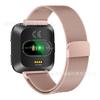 Adecuado para Reloj Inteligente Fitbit Versa Correa de Metal Magnética de Malla Milanesa Punto