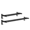 Barra de Toalla de Acero Inoxidable Estante para Toallas de Baño Estante para Zapatillas 304 Estante para Toallas sin Taladro Negro Fábrica