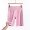 Pantalones Cortos de Seguridad de Modal para Mujer, Pantalones Cortos Antiexposición, Pantalones Cortos Tipo Boxer Finos de Cintura Alta para Verano, Leggings Moldeadores de Abdomen y Levantamiento de Glúteos