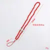 Lanyard Creativo de Cristal para Teléfono Móvil con Lanyard de Diamante, Cadena Colgante Nudada Hecha a Mano, Cadena Larga para Colgar en el Cuello del Estuche del Teléfono Móvil, Colgante de Marca