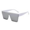 Nuevas gafas de sol de una sola pieza con montura grande y de moda Gafas de sol transfronterizas europeas y americanas Gafas de sol modernas y geniales