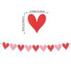 Decoración transfronteriza europea y americana para el Día de San Valentín, guirnalda de amor, propuesta de matrimonio, diseño romántico de sala de bodas, bandera con forma de corazón