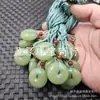Collar Colgante Colgante de Jade Colgante Colgante de Hebilla de Jade Imitación Hueso de Cordero Hebilla de Jaspe Imitación Marca Wushi Jade de Hotán Falso Jade Falso