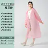 Capa de Chuva para Adultos, Peça Única, Comprimento Total, À Prova de Tempestade, Grossa e Durável, Série de Cores Macaron, Poncho Conveniente para Exterior
