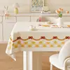 Toalha de Mesa Estilo Ins Minimalista, Impermeável, à Prova de Óleo, Fácil de Limpar, Fofa, para Sala de Estar, Mesa de Jantar em Casa e Mesa de Centro