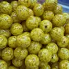 Cuentas Redondas de Cinabrio, Cuentas Redondas de Arena Dorada Morada, Cuentas Sueltas, Cuentas Redondas de Arena de Cristal de Rejalgar, Cuentas Espaciadoras, Joyería de Cuentas Hecha a Mano para DIY