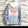 Chaqueta de Mezclilla de Celebridad Cibernética para Hombre Primavera y Otoño Nueva Ropa de Trabajo TikTok Live Calidad Marca de Moda Ins Estilo Hong Kong Chaqueta de Mezclilla