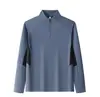 Camiseta Deportiva de Media Manga con Estampado de Logo Otoño 7A Antibacteriana Sin Costuras Anti-Arrugas Alta Elasticidad Camisa Polo con Cuello Alto con Estampado