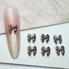 2025 Nuevo Hielo de Resina Transparente Estampado de Leopardo Moño DIY Joyería para Uñas Estilo Caliente Popular Decoración Pequeña para Uñas Artísticas Estereoscópicas
