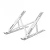 Suporte para Notebook para Mesa, Suporte Dobrável Portátil Ajustável para Notebook, Suporte Ventilado de Resfriamento em ABS e Silicone para Notebooks e Tablets de 10-17.3 polegadas