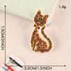Duoku computador bordado etiqueta bordado adesivos acessórios de vestuário Chacal Tigre Leopardo gato animal patch adesivos pano etiqueta crachá pano adesivos