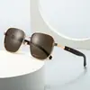 Gafas de Sol Polarizadas para Hombre, Popular Exportación Transfronteriza, Estilo Callejero Europeo y Americano, Modelo Influencer de Instagram, Gafas de Sol Cuadradas 14105