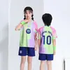 Camisetas de Fútbol Barcelona Local y Visitante 25-26 para Niños, Números 9, 10, 11, 19, Impresión Digital, Tallas 14-30