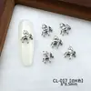 Accesorios para Uñas con Zirconia del Año del Caballo 2026 Nuevos Lindos Ponis del Zodiaco Rojo Aleación Pedrería Decoraciones de Uñas Portátiles para DIY