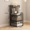 Mesa lateral moderna simple, mesita de noche creativa para dormitorio, alternativa a un pequeño mueble de noche, armario de almacenamiento tipo estantería de arte de hierro de 30 cm