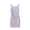 Elegante Vestido de Tirantes Finos Estilo Francés para Mujer, Nuevo Modelo Verano 2026, Único y Hermoso, Ceñido a la Cintura, Ajustado, Vestido Bodycon