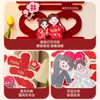 Layout do Quarto de Casamento Decoração da Mesa de Cabeceira do Quarto Porta de Entrada Estéreo Adesivo de Personagem Suprimentos para Casamento