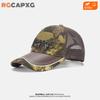 Gorra de béisbol transpirable y refrescante con diseño original de otoño para hombre, con diseño de camuflaje para senderismo, protector solar y bordado.