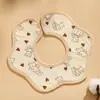 Babero de gasa de algodón puro Clase A anti-escupitajo absorbente suministros para bebé recién nacido madre y bebé al por mayor babero para bebé