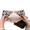 Pantalitas de seda de hielo sin costuras para mujer, estilo fino de verano, nuevo modelo 2026, de cintura media con estampado de leopardo, tangas sexys y seductoras