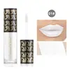 Labial Mate Mate Morado Azul Verde Negro Dorado Brillante Transfronterizo Europeo y Americano Taza Antiadherente Labial para Tía Brillo de Labios Color Tierra