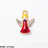 Colgante de Aleación Esmaltada Navideño Colgante de Gota Papá Noel Muñeco de Nieve Reno Colgante de Dibujos Animados Accesorios para Joyería DIY Pulsera Al Por Mayor