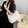 Bolsa Feminina Nova Bolsa de Ombro Casual Coreano Bordado Rômbico Crossbody Bolsa Feminina Grande Bolsa Crossbody Coreana Tote Bag
