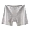 Novos shorts de segurança femininos, algodão puro, forro antibacteriano, calcinha de corte reto, design anti-transparência, dois em um, barra que não enrola, shorts de base, roupa íntima feminina