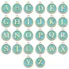 Acessórios para Joias DIY Conjunto Misto de 26 Letras Alfabeto Inglês Pingentes de Esmalte Dupla Face Materiais para Pulseira Brinco