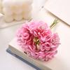 Ramo de flores artificiales de estilo coreano, corona decorativa hecha a mano, decoración para la cabeza, flor de borla de ropa china con alambre, flor falsa