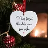 Pingente Acrílico Plano em Forma de Coração Transfronteiriço Enfeite de Coração para Árvore de Natal Decoração de Feriado Decoração de Interior de Carro