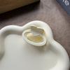 Pinza Simple Mediana Transfronteriza, Horquilla Ovalada de Amor de Alta Gama, Pinza de Tiburón para Mujer, Accesorio para el Cabello para la Parte Posterior de la Cabeza