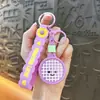 Lindo Llavero Colgante de Raqueta de Tenis, Encanto de Bolso Moderno y Adorable, Llavero de Coche, Pequeño Regalo al por Mayor