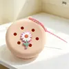 Bolsa de Agujero de Silicona con Dibujo Animado Spot, Mini Billetera para Monedas, Bolsa DIY para Cosméticos, Bolsa para Auriculares, Colgante para Llavero, Regalo