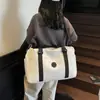 Bolsa de almacenamiento grande para camping al aire libre con asa de carrito, adecuada para viajes de negocios y viajes cortos, elegante, ligera, bolsa de gimnasio multifuncional