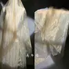 Accesorio de Hilo de Cristal Color Café Dorado Malla de Luz de Agua Alta Densidad Organza Dura Hecho a Mano DIY Arreglo Tejido de Diseñador