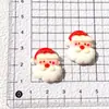Serie de Placas de Palabras Navideñas Brillantes de Dibujos Animados Accesorios de Resina DIY Funda para Teléfono Móvil Tocado Pasador Taza de Agua Llavero Parche
