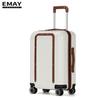 Mala de Viagem de Couro PU Retrô, Mala de Mão de Alto Padrão para Comércio Exterior Feita Sob Medida em ABS+PC com Rodas Universais Mala de 20 polegadas