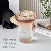 Taza Creativa de Vidrio Transparente de Una Capa para Café Americano Helado Vaso de Verano para Jugo Bebida Fría Vaso de Agua de Celebridad de Internet Portátil